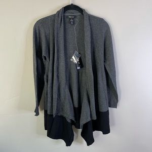 NWT Black and Gray Cardigan
